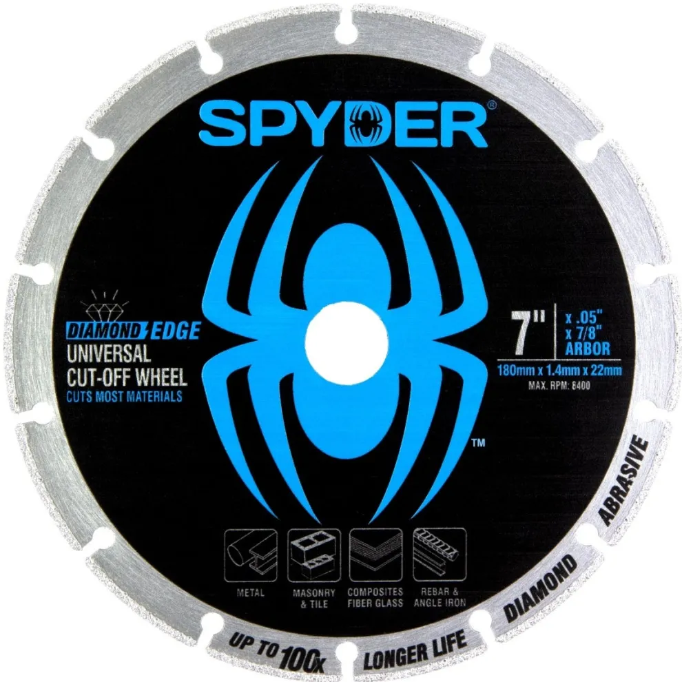 Spyder Diamond Edge 7" Cut-Off Wheel 14007