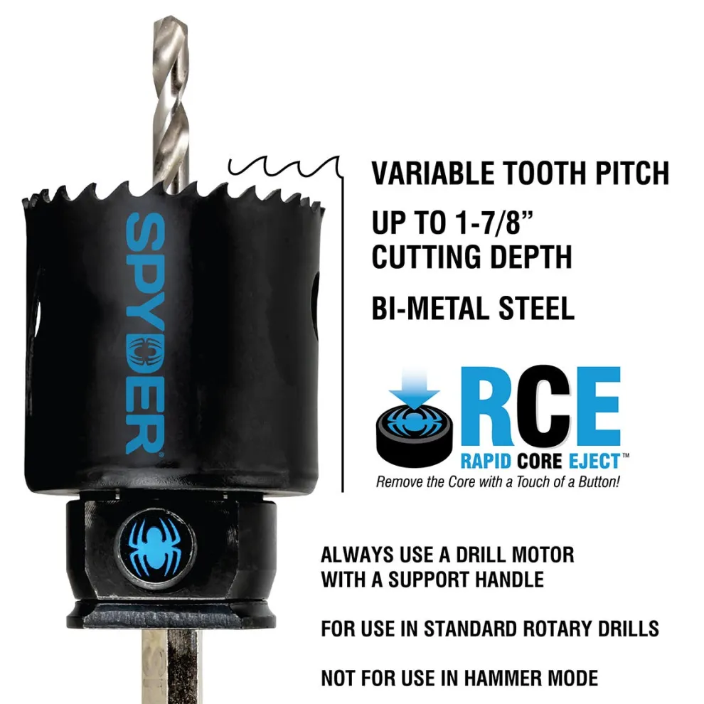 Spyder 11-Piece Bi-Metal Hole Saw Kit 600886