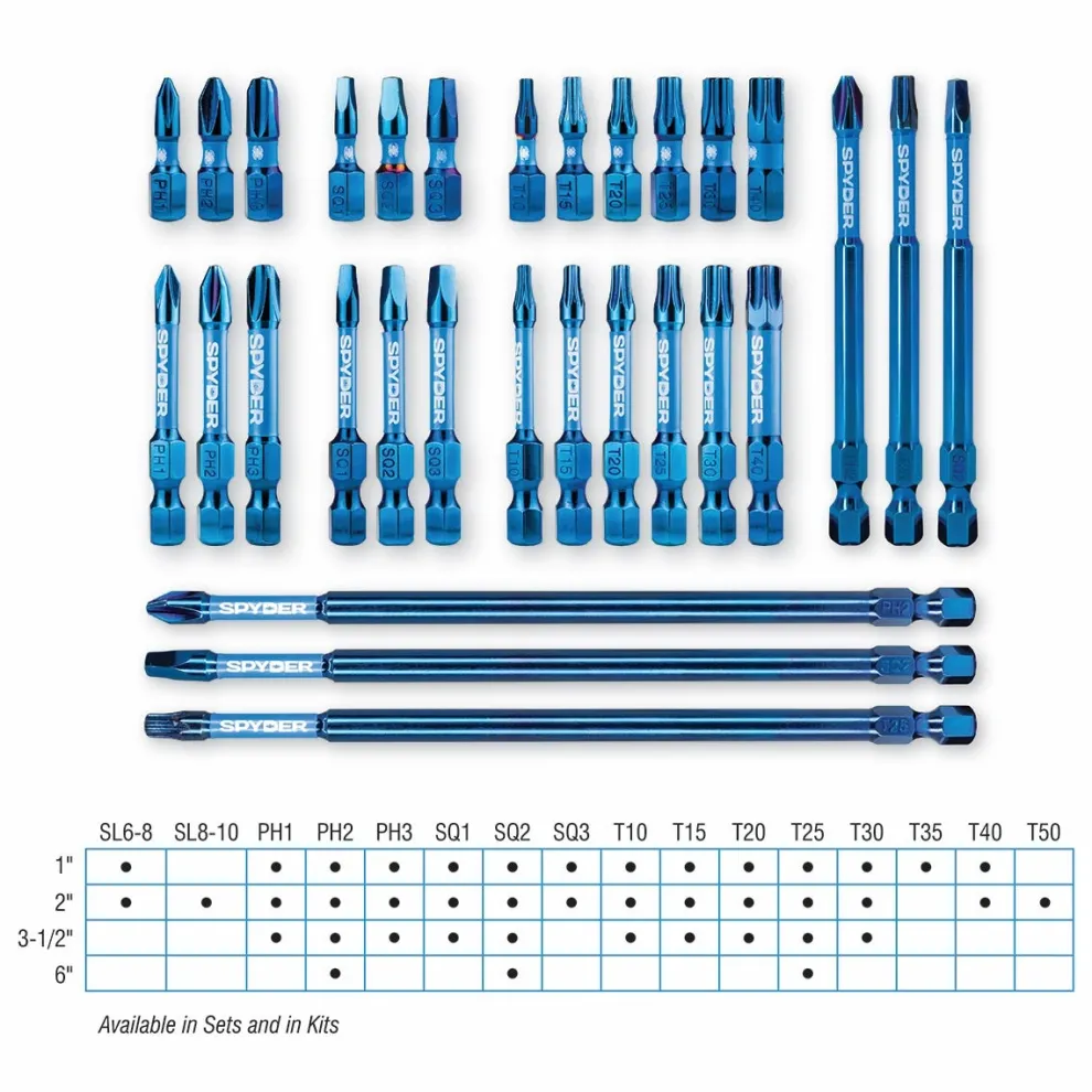 Spyder 25-Piece Impact Driver Bit Kit 19029