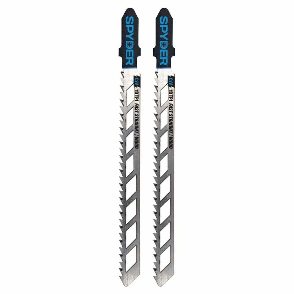 Spyder Skeleton 10-TPI T-Shank CRV Jigsaw Blades (2-Pack) 300101
