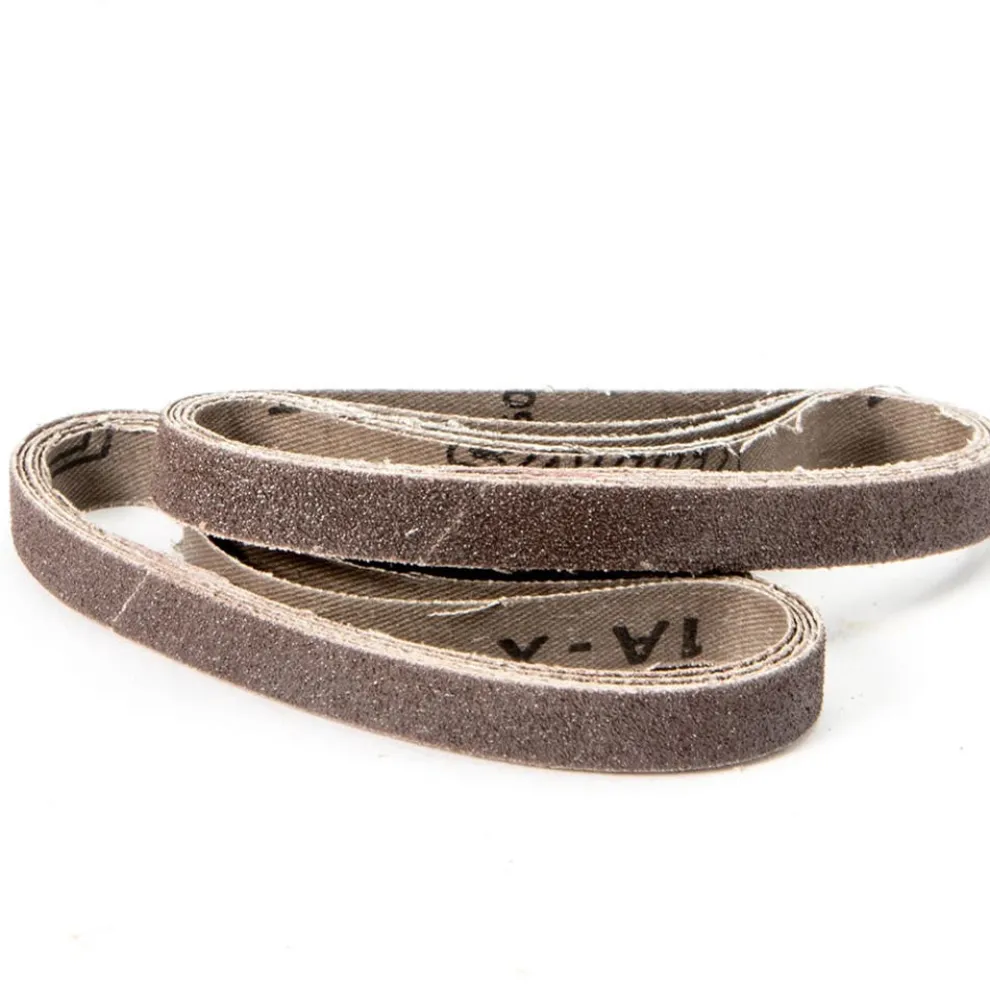 United Abrasives Sait Aluminum Oxide - Closed Coat (1A-X / 2A-X ) File Belts, 18" x 1/2", 60 Grit, 10-Pack 60061