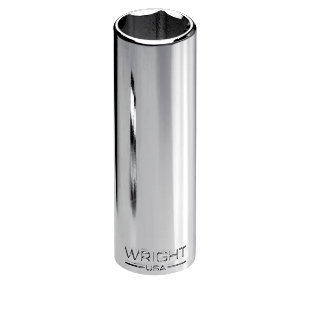 Wright Tool 1/4" Drive 6 Point Deep Metric Socket - 8mm 25-08MM