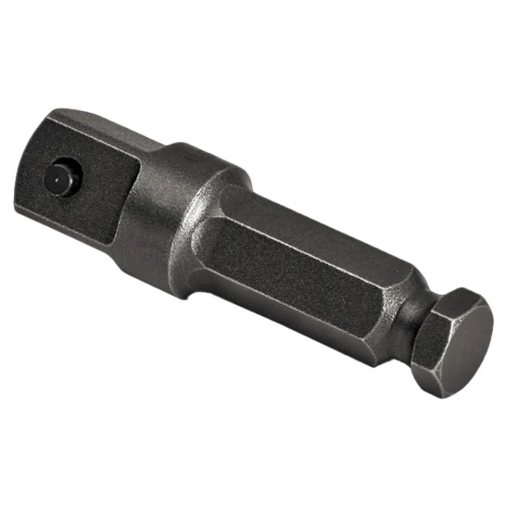 Wright Tool 1/2" Drive Power Adaptor - 7/16" Hex Male x 1/2" Square w/Pin Lock 4422